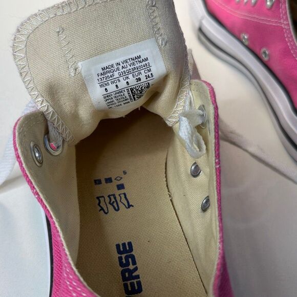 Converse All Star Low Top Sneakers Pink sz 8 sz 6 - Picture 5 of 6